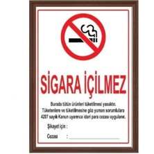 Panda Sigara Içilmez Levhası (Mdf Çerçeve)