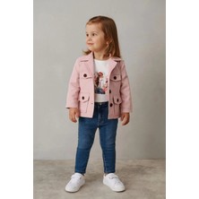 GMG Collection Baby 3 Lü Set Kız Çocuk Takım Ceket - Trençkot & Pantolon & Body
