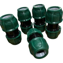 Veka 20 mm Kaplin Maşon 5 Adet – Pe Boru Ek Parçası Kaplin Bağlantı Rakoru Sulama Sistemleri Için