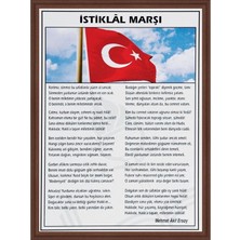 Panda Istiklal Marşı (Mdf Çerçeveli) - 35X50CM