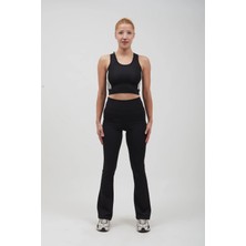 V107 Çift Beyaz Şerit Detaylı Atlet