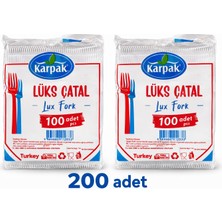 Lüks Çatal 200 Adet Karpak