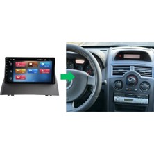 Renault Megane 2 Android Multimedya Sistemi 4-64 For-X (2004-2008) Ön Kayıt Kamera Hediyeli