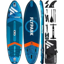Flypark 335 cm x 86 Cx 15 Cmm Şişme Paddle Board – Sup Board 195 kg Taşıma Kapasiteli Aile & Yoga Sup
