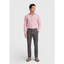 Ramsey Mürdüm Düz Dokuma Regular Fit Casual Pamuk Karışımlı Pantolon