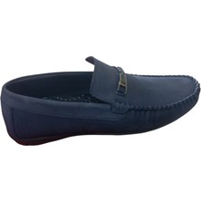 Modayak Modesa Lacivert Nubuk Tokalı Poli Taban Hakiki Deri Erkek Ayakkabı