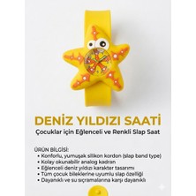 Viberia Çocuk Saati Deniz Yıldızı Figürlü Kız ve Erkek Çocuğuna Uygun Günlük Kullanım Hediyelik Kolu Saran Rahat Konforlu Kol Saati