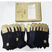 Aslanbey Erkek Bambu Patik Çorap 12 Li Kutu