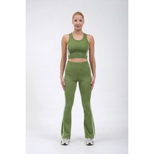 V107 Çift Beyaz Şerit Detaylı Atlet