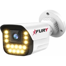 Fury 15 Warm LED Gece Renkli Görüntü Güvenlik Kamerası (Dış Mekan Su Geçirmez)