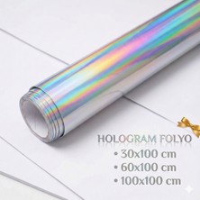 Ferizli Reklam Hologram Folyo (Bukalemun) Yapışkanlı Folyo - Mobilya, Cam ve Dolap Kaplama Folyosu - Suya Dayanıklı Dekoratif Kaplama