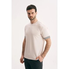 Silvano Erkek Kolu Şeritli Interlok Tişört