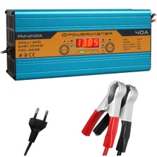 Xtechnx Powermaster PM-1240A 12 Volt 40 Amper Dijital Ekranlı Akıllı Akü Şarj Cihazı