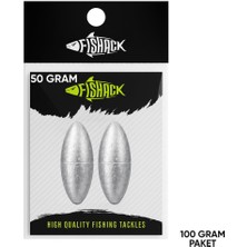 Fishack Gezer Olta Kurşunu - Kıstırma (Zeytin) Kurşun - 50 Gram - 100 gr Paket
