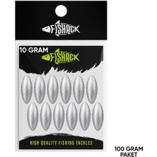 Fishack Gezer Olta Kurşunu - Kıstırma (Zeytin) Kurşun - 10 Gram - 100 gr Paket