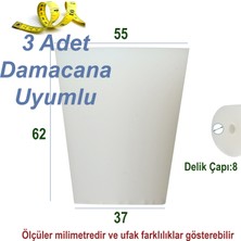 Mvinyo Damacana Silikon Fermantasyon Tıpası 15-19 Lt Uyumlu 3 Adet (Hava Kilidi dahil değildir)