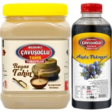 Bozkırlı Çavuşoğlu Beyaz Tahin Kepeksiz 930 gr + Andız Pekmezi 1000 gr