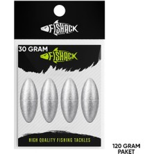 Fishack Gezer Olta Kurşunu - Kıstırma (Zeytin) Kurşun - 30 Gram - 120 gr Paket