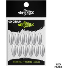 Fishack Gezer Olta Kurşunu - Kıstırma (Zeytin) Kurşun - 40 Gram - 1kg