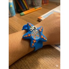 Viberia Çocuk Saati Deniz Yıldızı Figürlü Kız ve Erkek Çocuğuna Uygun Günlük Kullanım Hediyelik Kolu Saran Rahat Konforlu Kol Saati