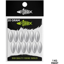 Fishack Gezer Olta Kurşunu - Kıstırma (Zeytin) Kurşun - 20 Gram - 1kg