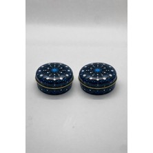 Mete Mum 2'li Set Mandala Serisi Teneke Mum 100 gr - Lavanta Kokulu