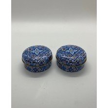 Mete Mum 2'li Set Mandala Serisi Teneke Mum 100 gr - Frambuaz Kokulu