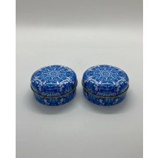 Mete Mum 2'li Set Mandala Serisi Teneke Mum 100 gr - Vanilya Kokulu