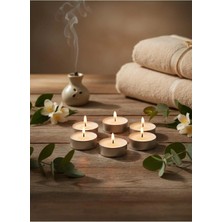 Mete Mum Aromalı Tealight Mum 8’li Set – Uzun Süreli Yanma, Dekoratif ve Ortam Kokulu Mum