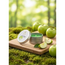 Mete Mum Yeşil Elma Aromalı Teneke Mum