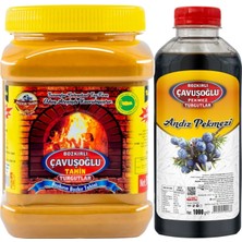 Bozkırlı Çavuşoğlu Odun Ateşinde Çifte Kavrulmuş Kepekli Bozkır Tahini 930 gr + Andız Pekmezi 1000 gr