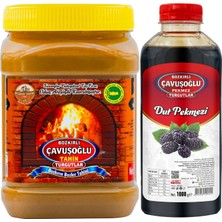 Bozkırlı Çavuşoğlu Odun Ateşinde Çifte Kavrulmuş Kepekli Bozkır Tahini 930 gr + Dut Pekmezi 1000 gr