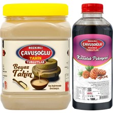 Bozkırlı Çavuşoğlu Beyaz Tahin Kepeksiz 930 gr + Kozalak Pekmezi 1000 gr