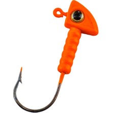 Savex Jighead - Zoka - Kurşunlu Olta Iğnesi - (Xh-A 06) - Turuncu - 8 gr