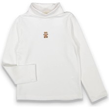 Magu Kız Çocuk Pamuklu Kışlık Uzun Kollu Basic Balıkçı Yaka Body Sweatshirt