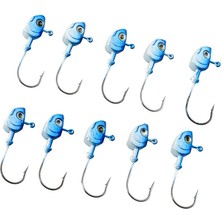 Savex Jighead - Zoka - Kurşunlu Olta Iğnesi - (Xh-A 11) - Mavi Beyaz - 8 gr - 10 Adet