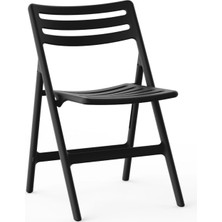 Retro Art Katlanır Kırılmaz Plastik Sandalye 4'lü Set