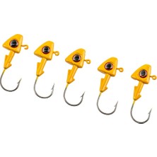 Savex Jighead - Zoka - Kurşunlu Olta Iğnesi - (Xh-A 07) - Sarı - 10 gr - 5 Adet
