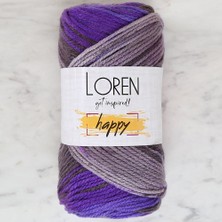 Nemere Loren Happy Ebruli El Örgü Ipi - RH009 - 34294