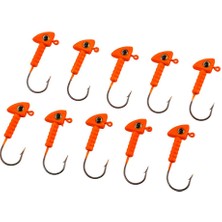 Savex Jighead - Zoka - Kurşunlu Olta Iğnesi - (Xh-A 06) - Turuncu - 7 gr - 10 Adet