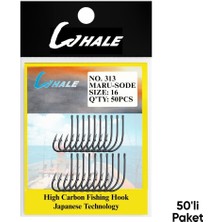 Fishack Olta Iğnesi - Whale - Maru Sode - Nikel - No: 16  (50'li Paket)