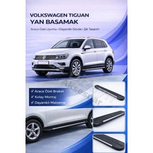 Ack Dizayn Volkswagen Tiguan 2018-2023 Araca Özel Yan Basamak Alüminyum A+