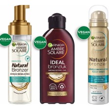 Garnier Güneşsiz Bronzlaştırıcı + Ideal Bronzluk Bronzlaştırıcı Yağ + Güneşsiz Bronzlaştırıcı Sprey