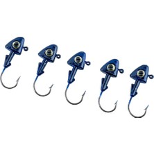 Savex Jighead - Zoka - Kurşunlu Olta Iğnesi - (Xh-A 07) - Mavi - 10 gr - 5 Adet