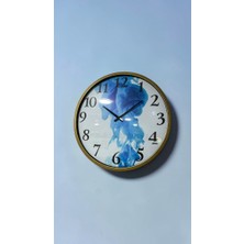 Renklime Metal Duvar Saati 60 cm Model 9