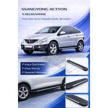 Ack Dizayn Ssangyong Actyon 2010-2019 Araca Özel Yan Basamak Alüminyum A+