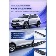 Ack Dizayn Renault Duster 2024+ Araca Özel Yan Basamak Alüminyum A+
