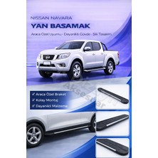Ack Dizayn Nissan Navara 2017+ Araca Özel Yan Basamak Alüminyum A+