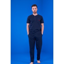 Pjs 23325 Erkek Patlı Şortlu Pijama Takım 3'lü