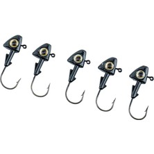 Savex Jighead - Zoka - Kurşunlu Olta Iğnesi - (Xh-A 07) - Siyah - 8 gr - 5 Adet